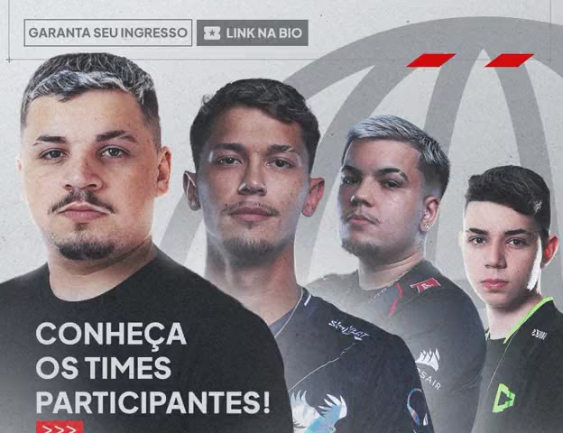 Cartaz dos capitães do NFA Free Fire Invitational