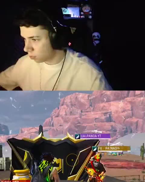 Thurzin na câmera jogando Free Fire