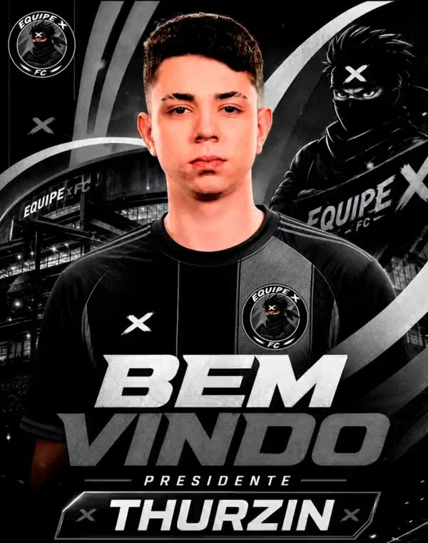 Thurzin com a camisa da Equipe X